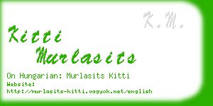 kitti murlasits business card